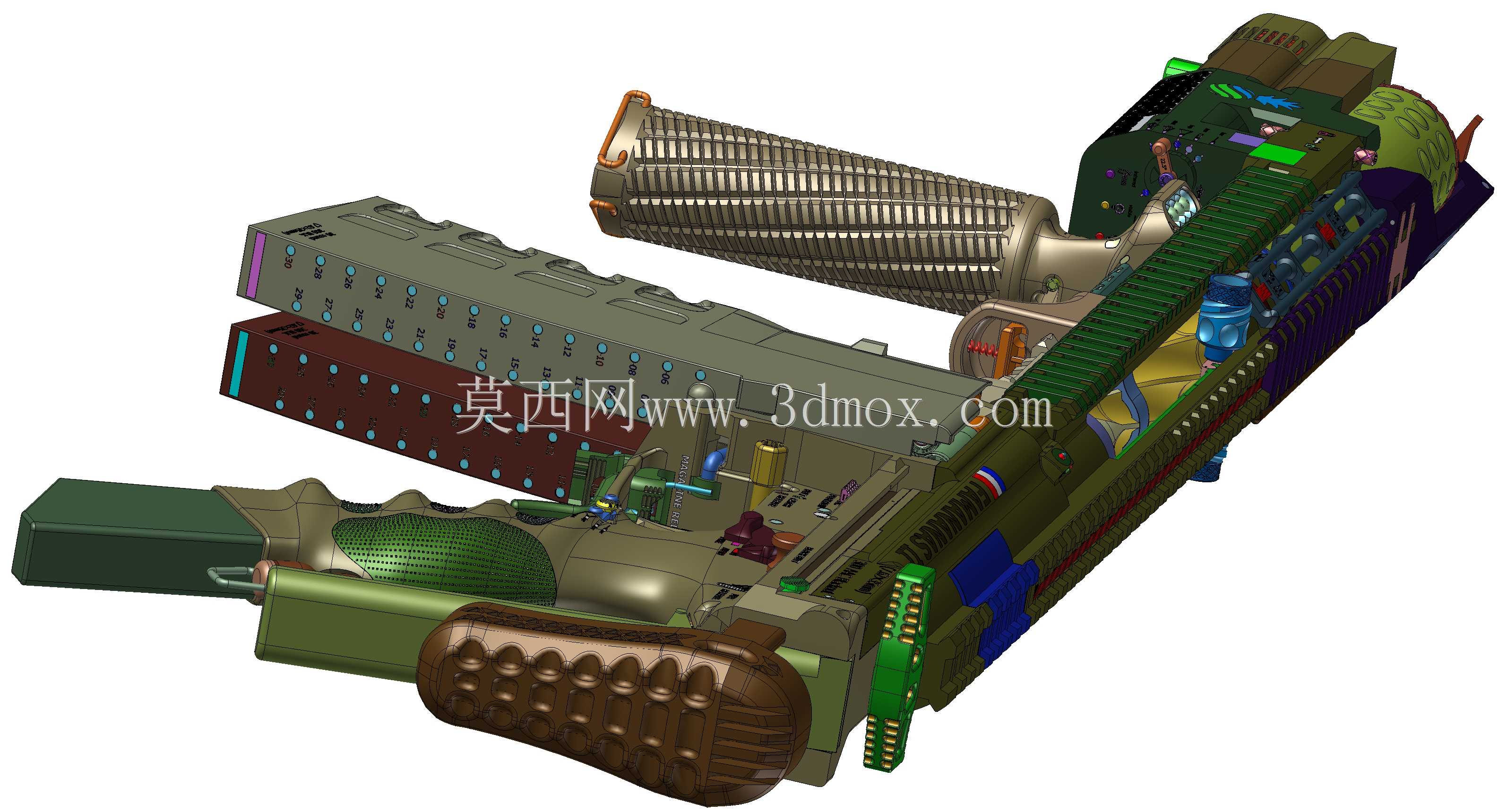 概念设计定制300灯罩黑色aac 7.62x35mm钎焊正在进行V.3
