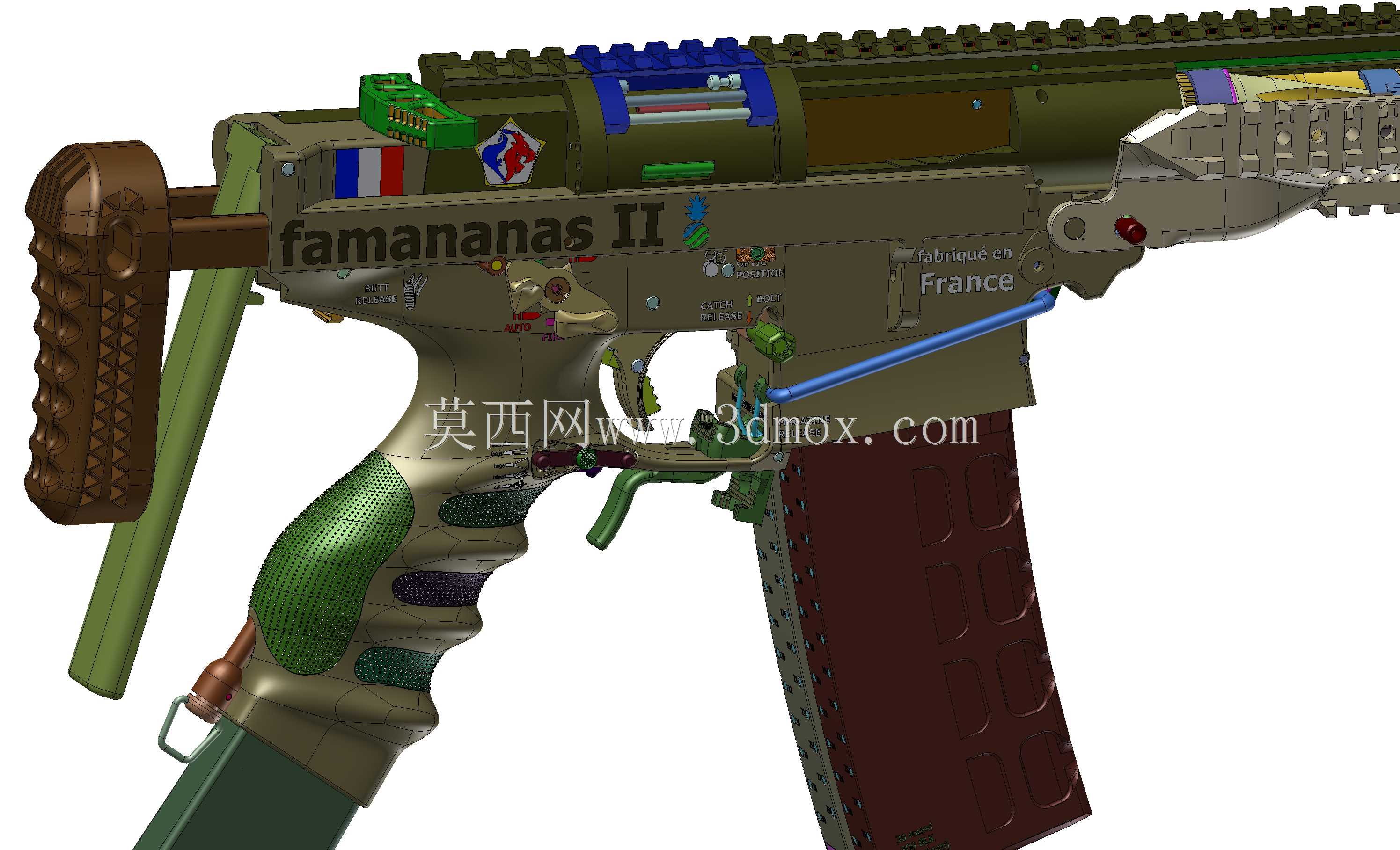 概念设计定制300灯罩黑色aac 7.62x35mm钎焊正在进行V.3