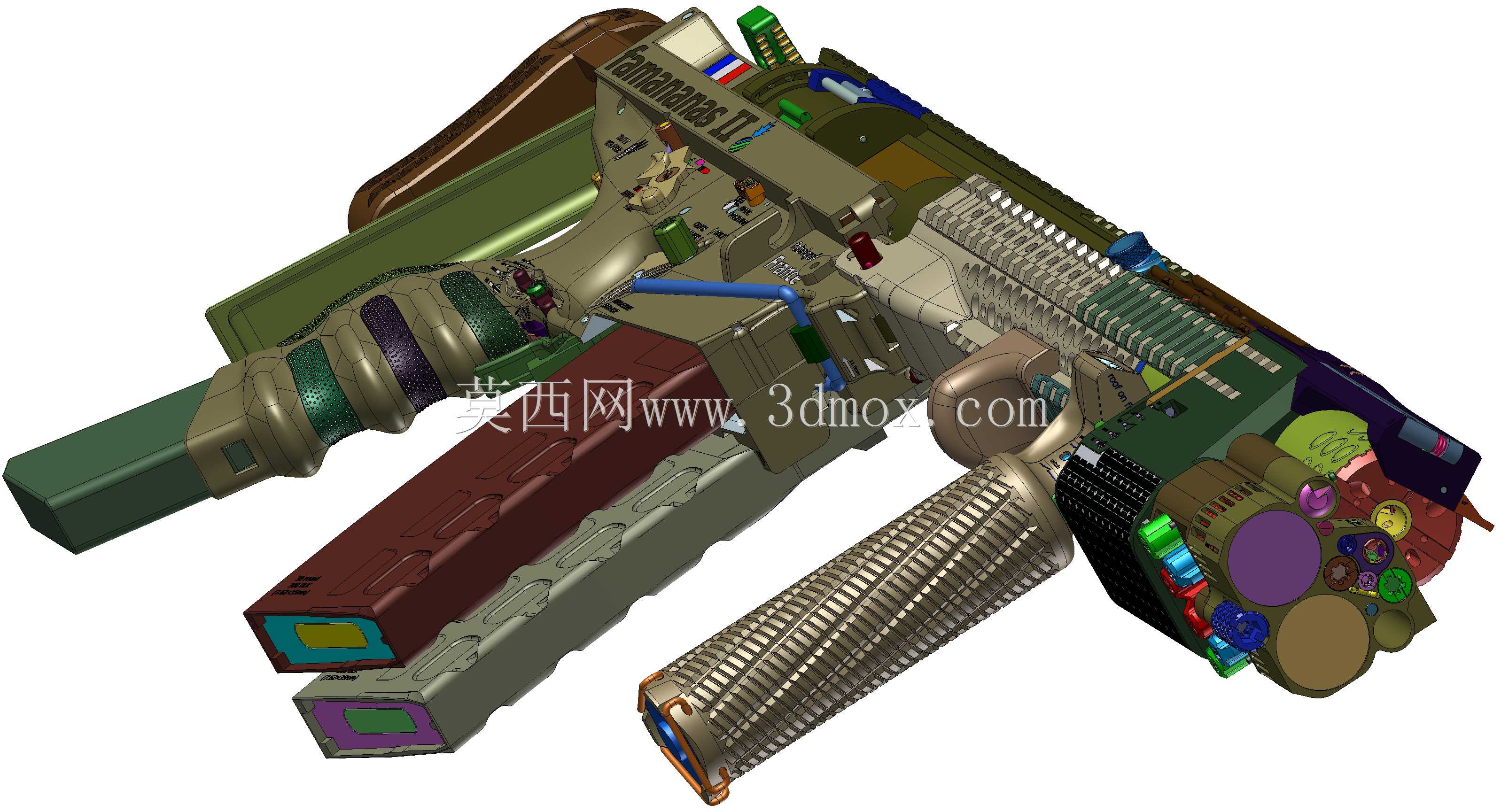 概念设计定制300灯罩黑色aac 7.62x35mm钎焊正在进行V.3