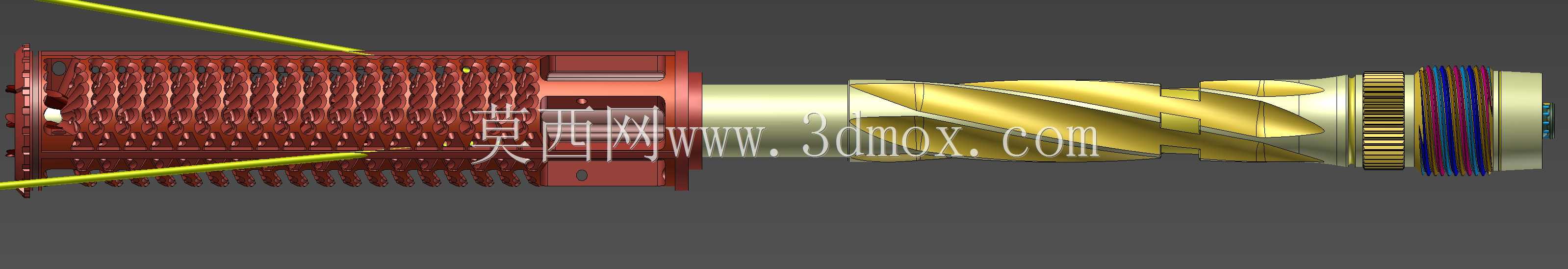 概念设计定制300灯罩黑色aac 7.62x35mm钎焊正在进行V.3