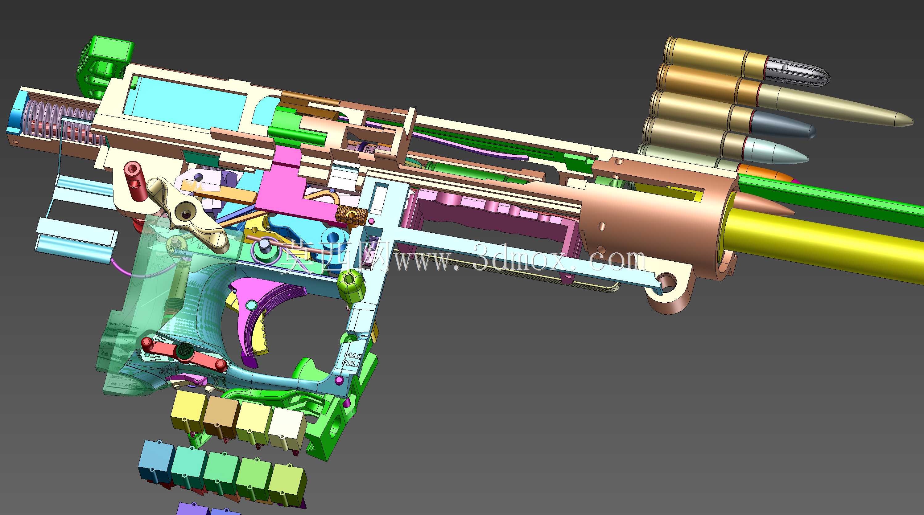 概念设计定制300灯罩黑色aac 7.62x35mm钎焊正在进行V.3