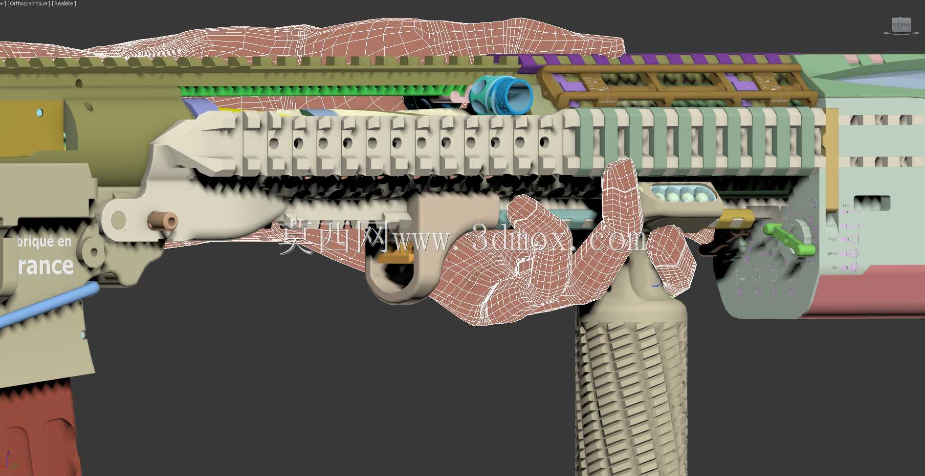 概念设计定制300灯罩黑色aac 7.62x35mm钎焊正在进行V.3