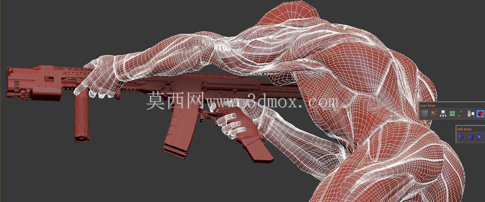 概念设计定制300灯罩黑色aac 7.62x35mm钎焊正在进行V.3