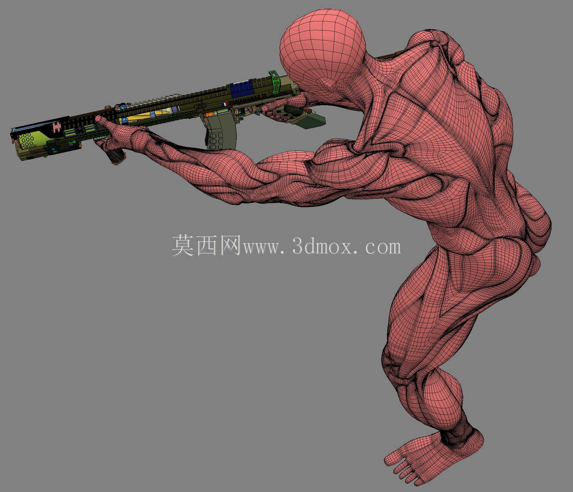 概念设计定制300灯罩黑色aac 7.62x35mm钎焊正在进行V.3