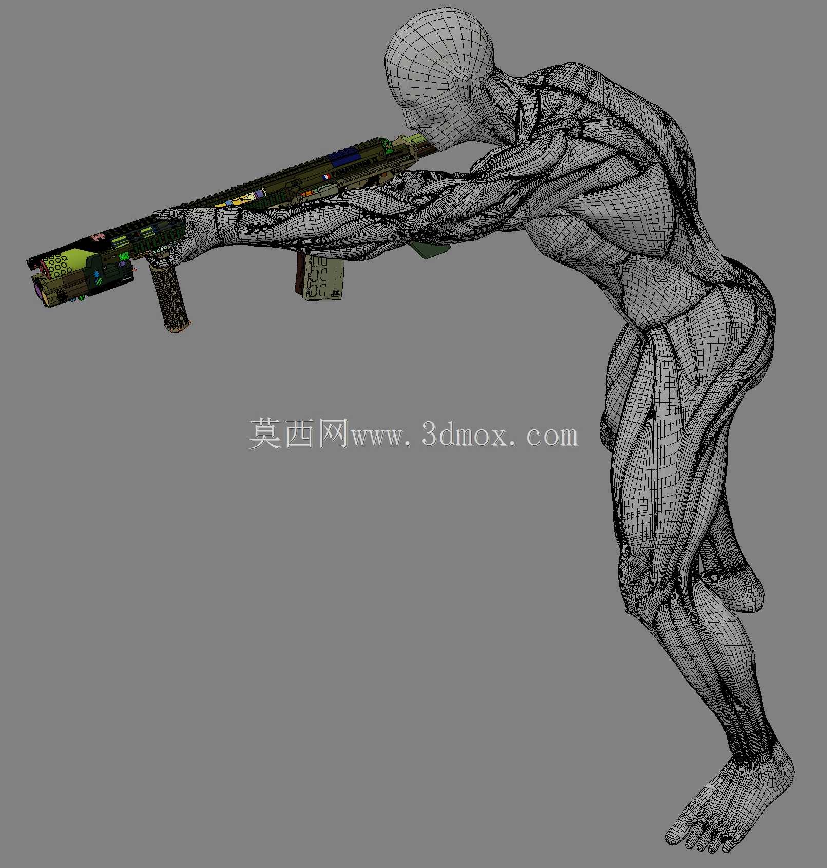 概念设计定制300灯罩黑色aac 7.62x35mm钎焊正在进行V.3