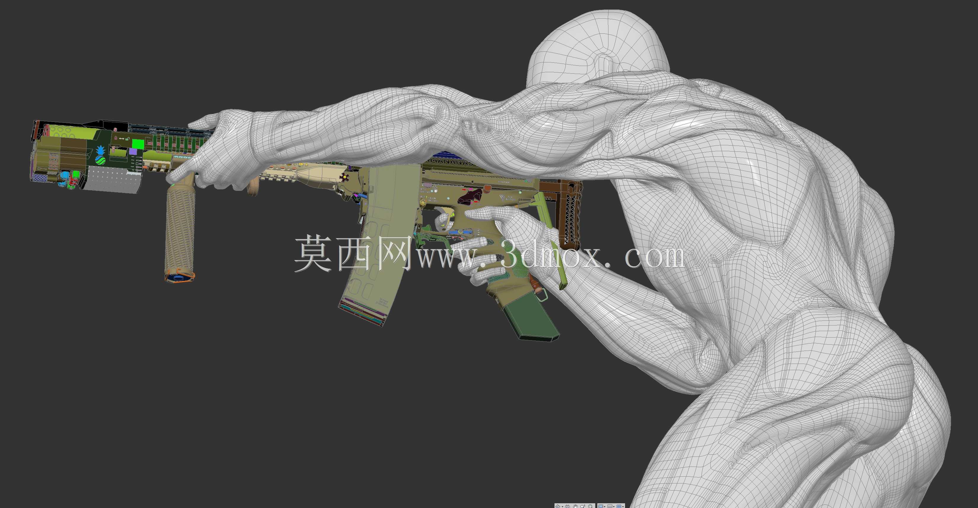 概念设计定制300灯罩黑色aac 7.62x35mm钎焊正在进行V.3