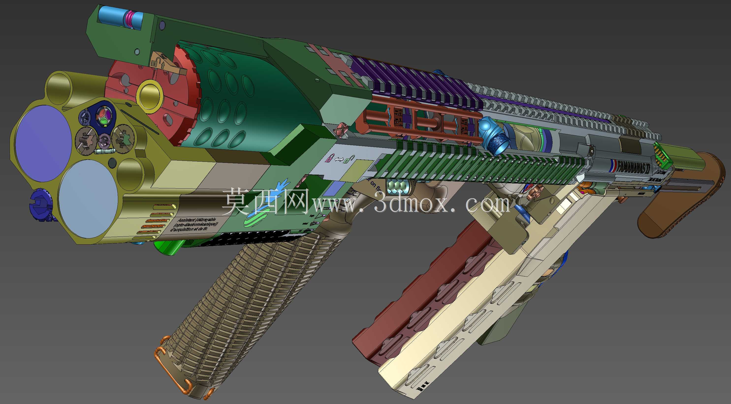 概念设计定制300灯罩黑色aac 7.62x35mm钎焊正在进行V.3