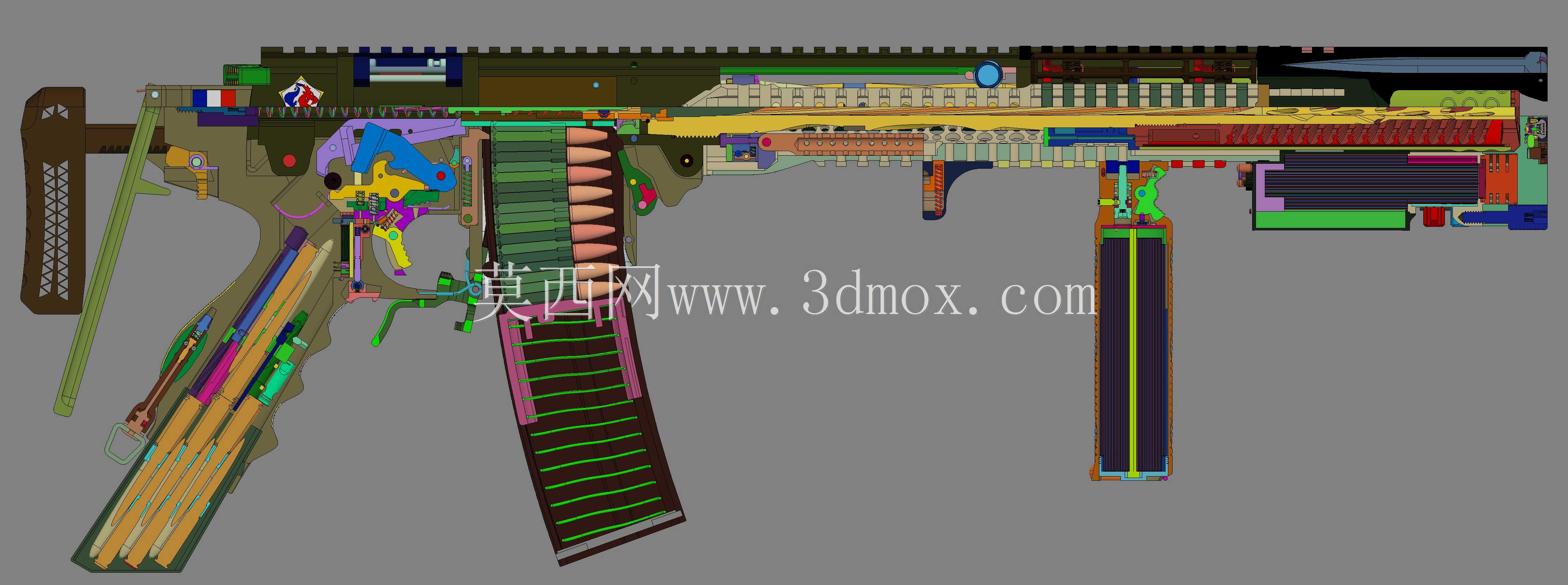 概念设计定制300灯罩黑色aac 7.62x35mm钎焊正在进行V.3