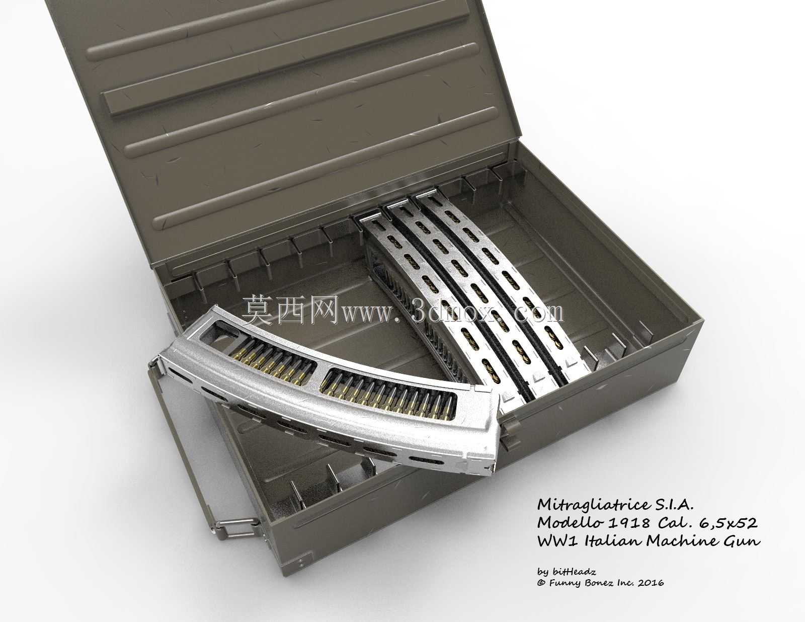 Mitragliatrice S.I.A.Modello 1918 Cal。6.5x52mm