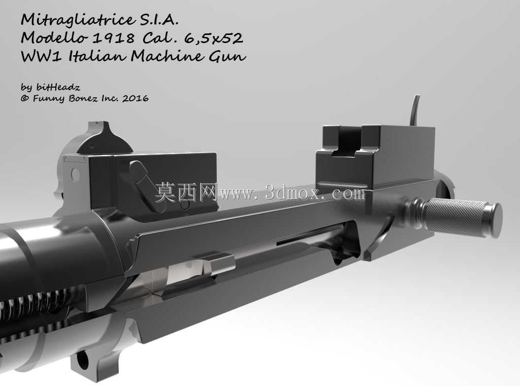 Mitragliatrice S.I.A.Modello 1918 Cal。6.5x52mm