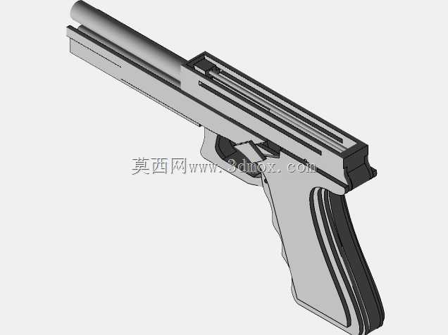 格洛克17橡胶带玩具枪-工作机构