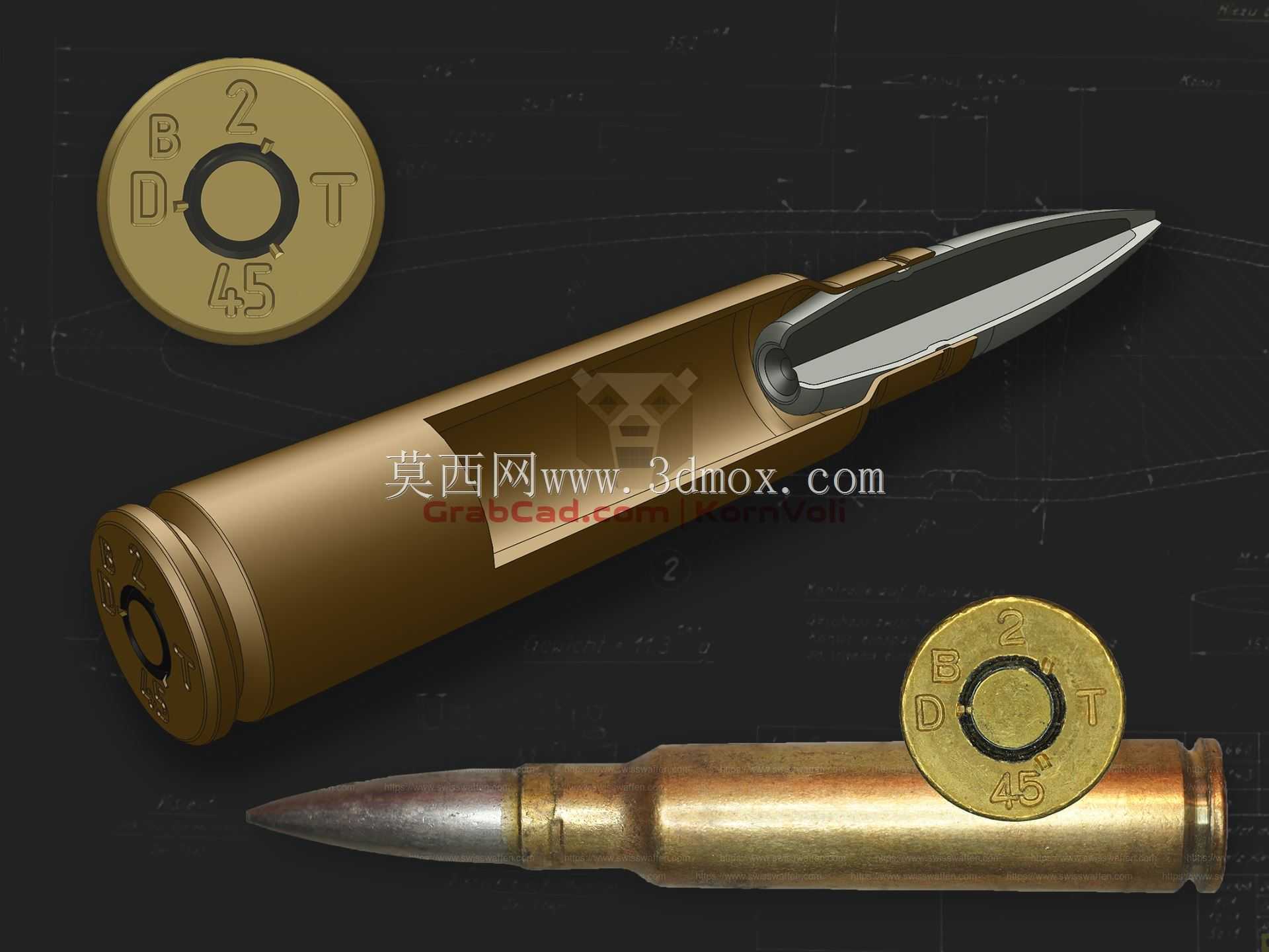 7.5 x 55 GP11瑞士墨盒