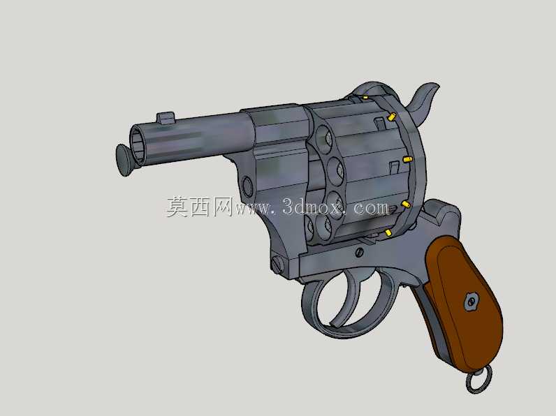 Lefaucheux M1858第三型12毫米10发短枪管(3D打印套件玩具枪)