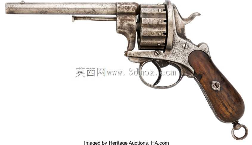 Lefaucheux M1858第三型12毫米10发短枪管(3D打印套件玩具枪)
