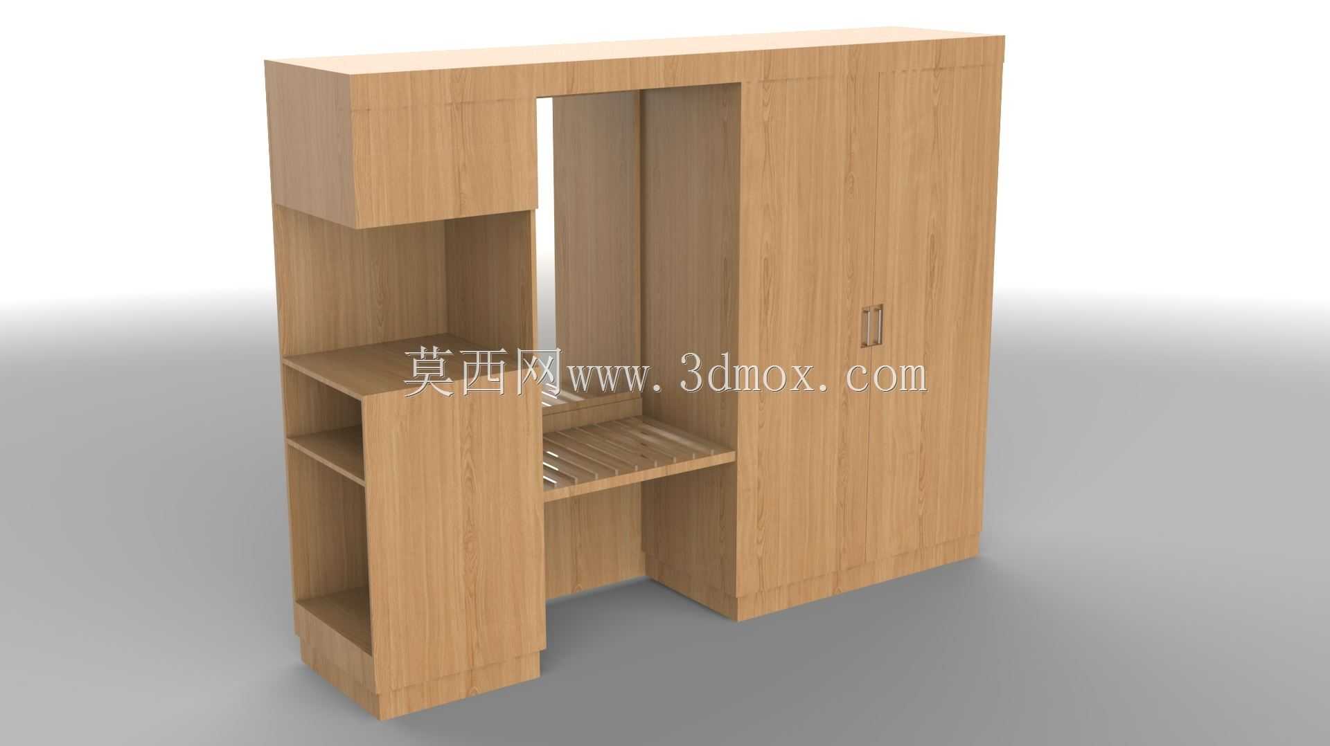 带迷你酒吧和行李架的衣柜
