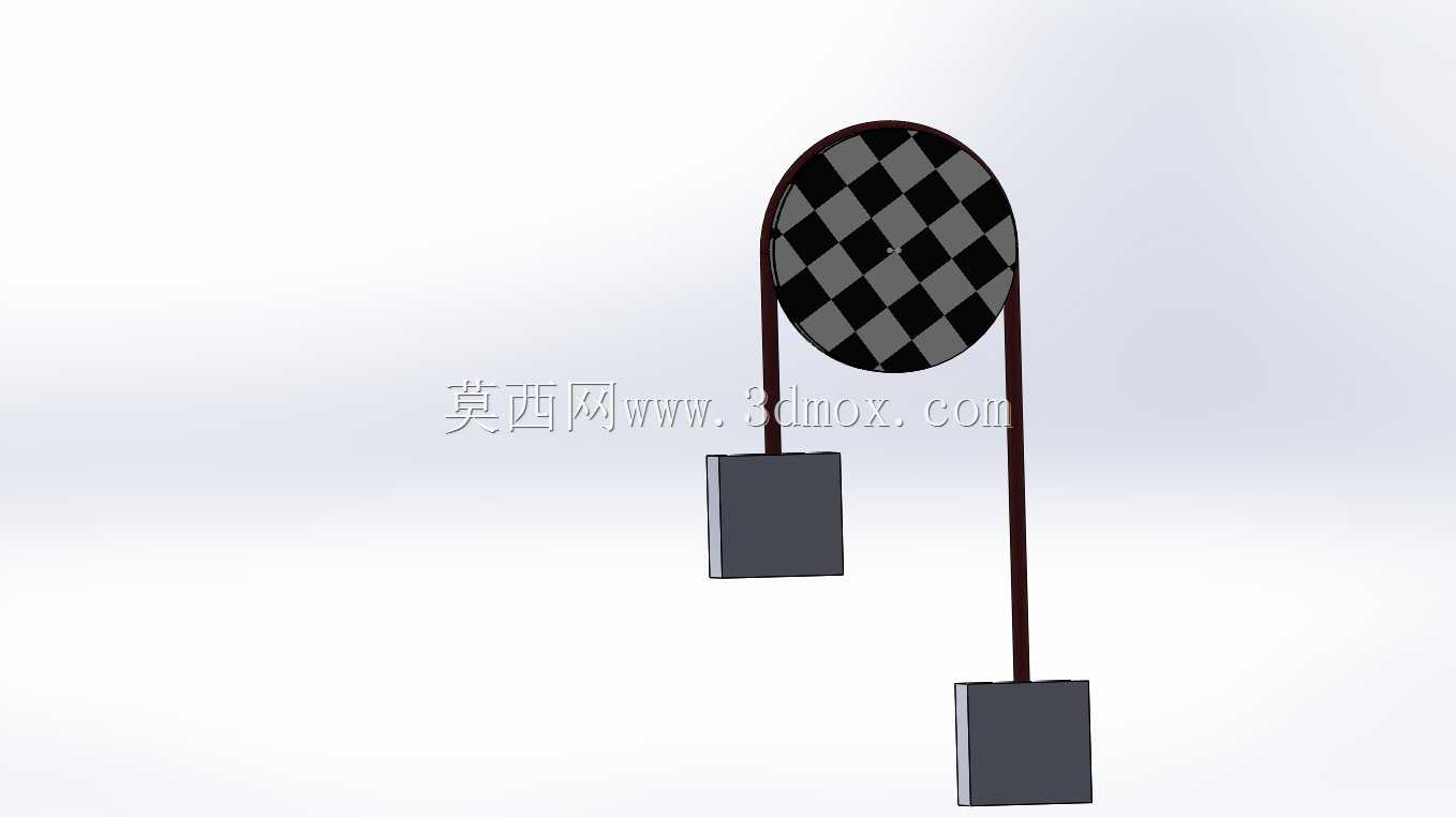 solidworks中滑轮运动的动态动画
