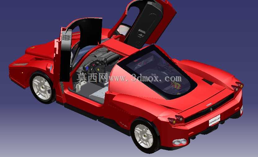 带有Catia V5的恩佐法拉利玩具模型