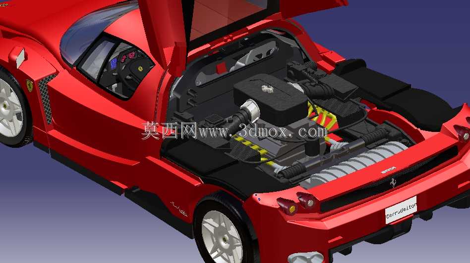 带有Catia V5的恩佐法拉利玩具模型