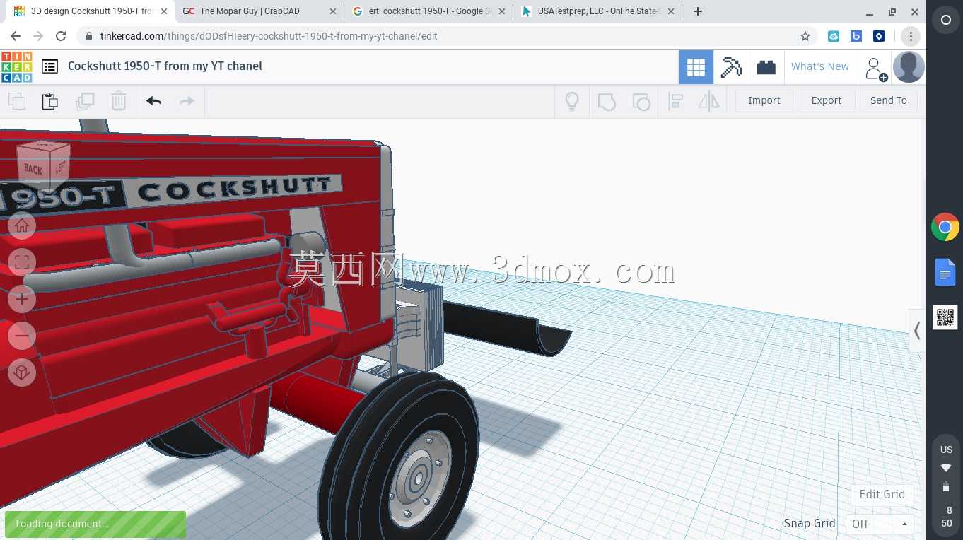 ERTL Cockshutt拖拉机的犁附件