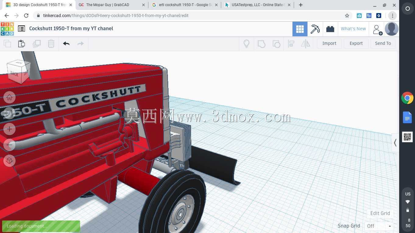 ERTL Cockshutt拖拉机的犁附件