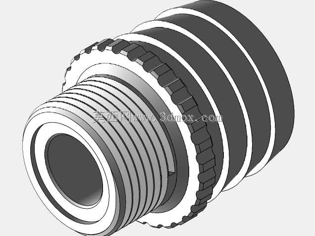 外螺纹BSP 3/4“螺纹至1 1/4”扁平软管接头