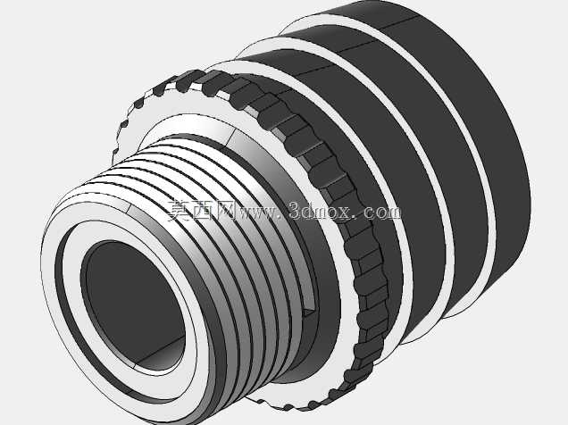外螺纹BSP 3/4“螺纹至1 1/4”扁平软管接头