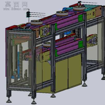 双层倍速链流水线(超详细的设计3D模型+工程图) 3D模型(SolidWorks设计,提供step(stp)/Sldprt/Sldasm文件)