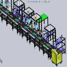 发电机半自动化生产线、发电机总成装配线 3D模型