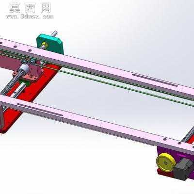 接驳轨道式输送带 3D模型