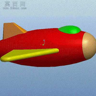 可3D打印卡通玩具飞机模型 3D模型