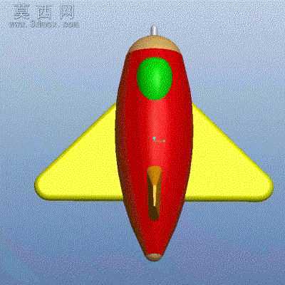 可3D打印卡通玩具飞机模型 3D模型