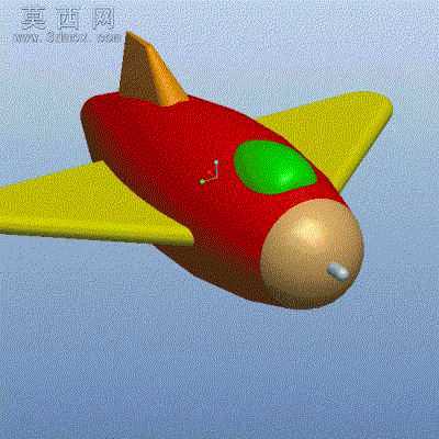 可3D打印卡通玩具飞机模型 3D模型