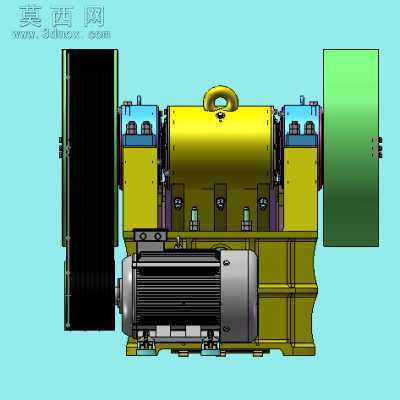 鄂式碎石机 3D模型