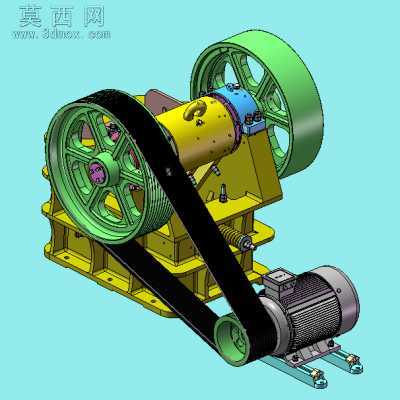 鄂式碎石机 3D模型