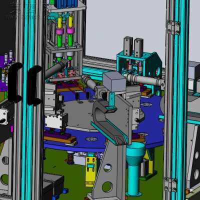 多工位转盘压装检测自动化设备 3D模型