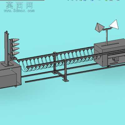 探测装置-小车悬挂滑线导轨 3D模型