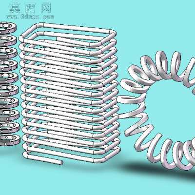异形弹簧 3D模型