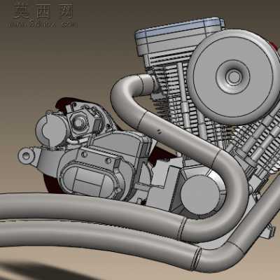 FXR 发动机 3D模型