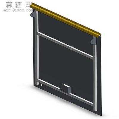 BQ6800G-A09-5507300 左三仓门 3D模型