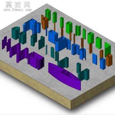 汽车专用铝型材汇总 3D模型
