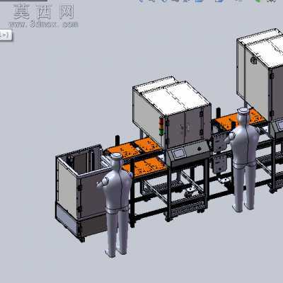 自动焊接和攻螺纹工作机械设备 3D模型