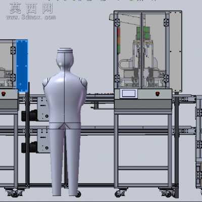 自动焊接和攻螺纹工作机械设备 3D模型