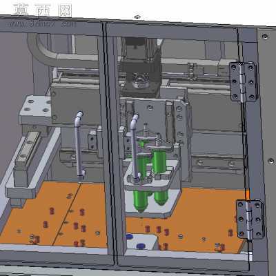 自动焊接和攻螺纹工作机械设备 3D模型