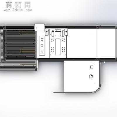 超市系列设备--收银台2 3D模型 3D模型
