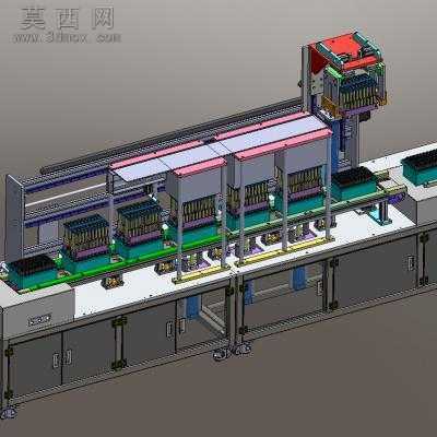 锂电池组装机、非标自动化锂电池组装设备 3D模型