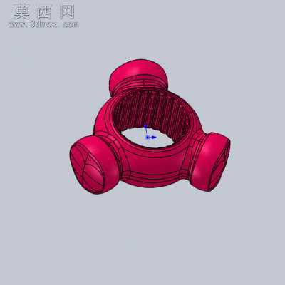 三销轴球径检测 3D模型