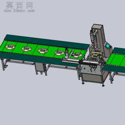 礼品盒包装成型机 3D模型