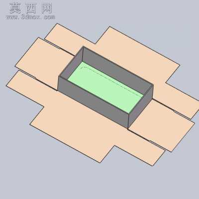 礼品盒包装成型机 3D模型