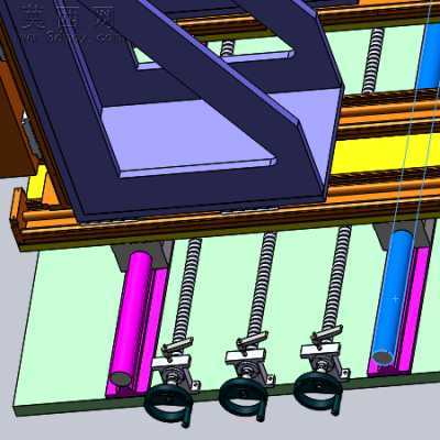 汽车座椅头枕强度测试机 3D模型