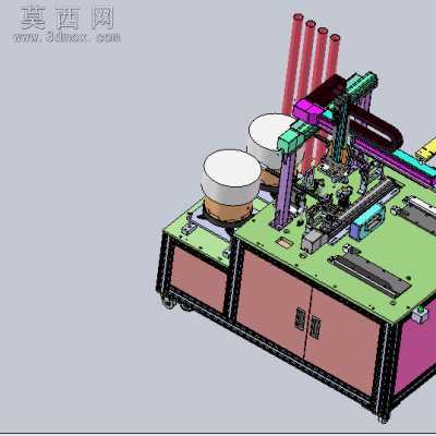 螺钉热埋设备 3D模型